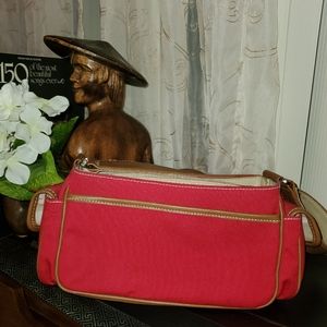Red canvass/fabric purse